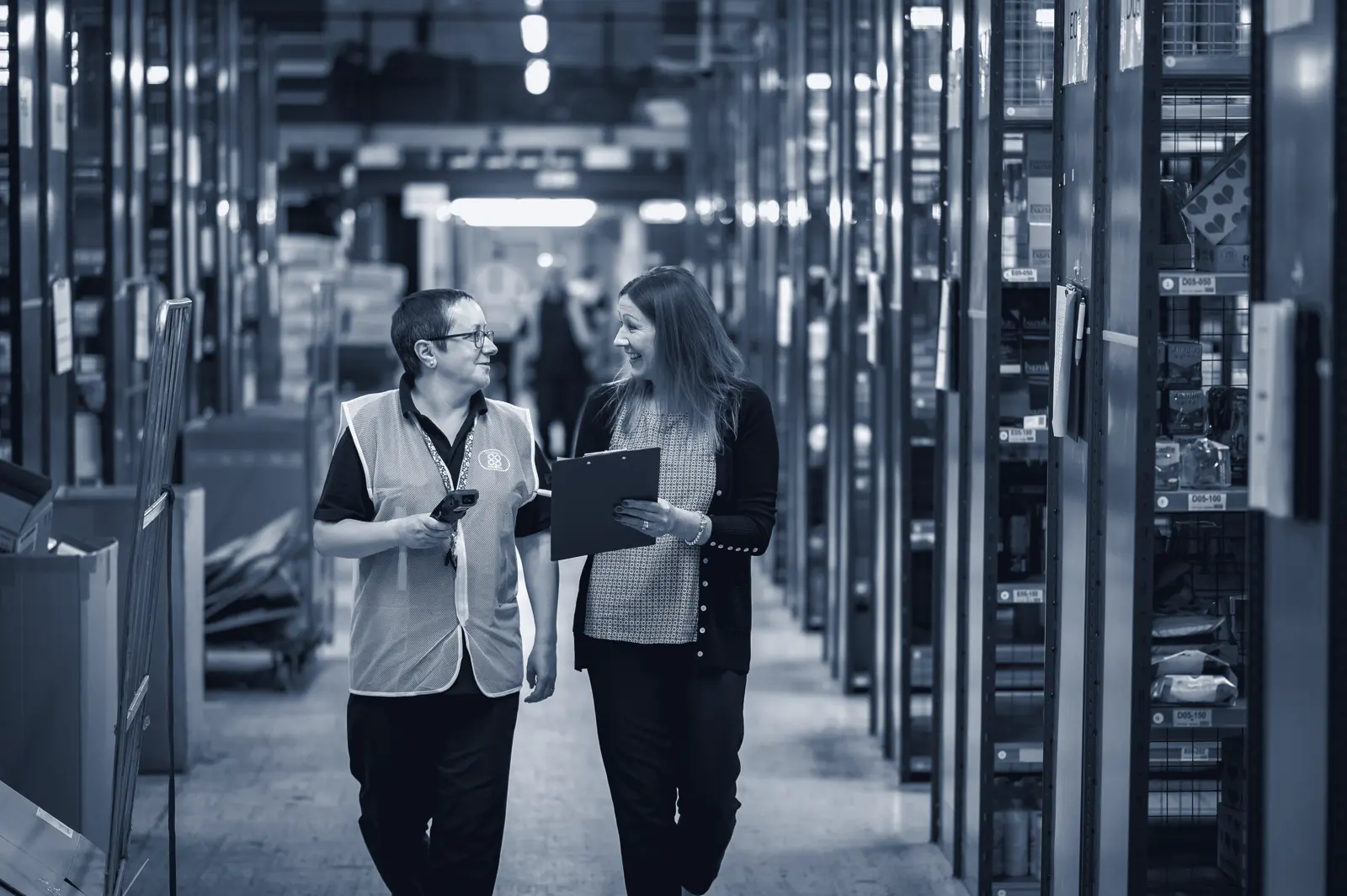 Operations walkthrough on the warehouse floor